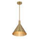 Pharos 1-Light Pendant in Noble Brass by Breegan Jane