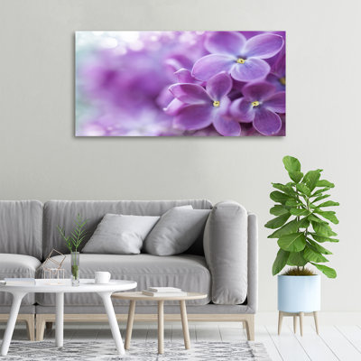Lilac Flowers - Wrapped Canvas Print