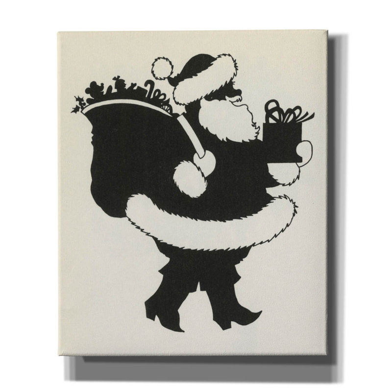 «Santa 1» par Tis the Season, art mural sur toile, H 24 po x l 20 po x P 0,75 po