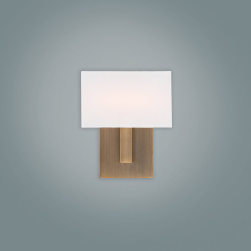 Manhattan 1 - Light Flush Mounted Sconce, Black, 9" H x 7.38" W x 2.75" D
