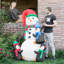 Bonhomme de neige et pingouins gonflables à DEL Catchy Christmas