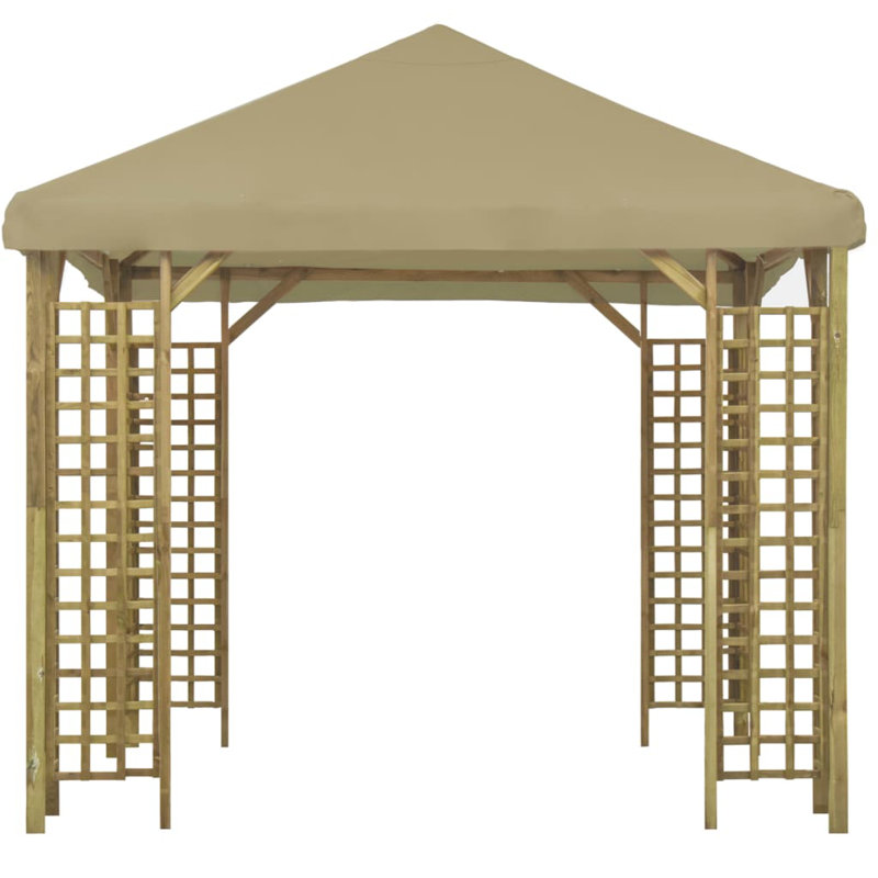Harumi 3m x 3m Solid Wood Party Tent, Beige