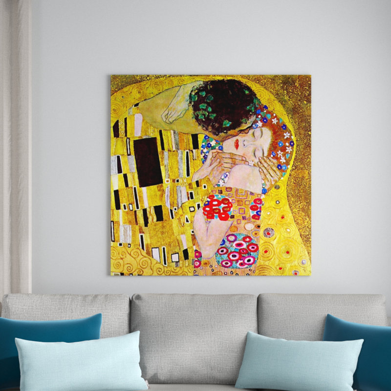 Gustav Klimt - Wrapped Canvas Painting, 50cm H x 50cm W x 1.8cm D