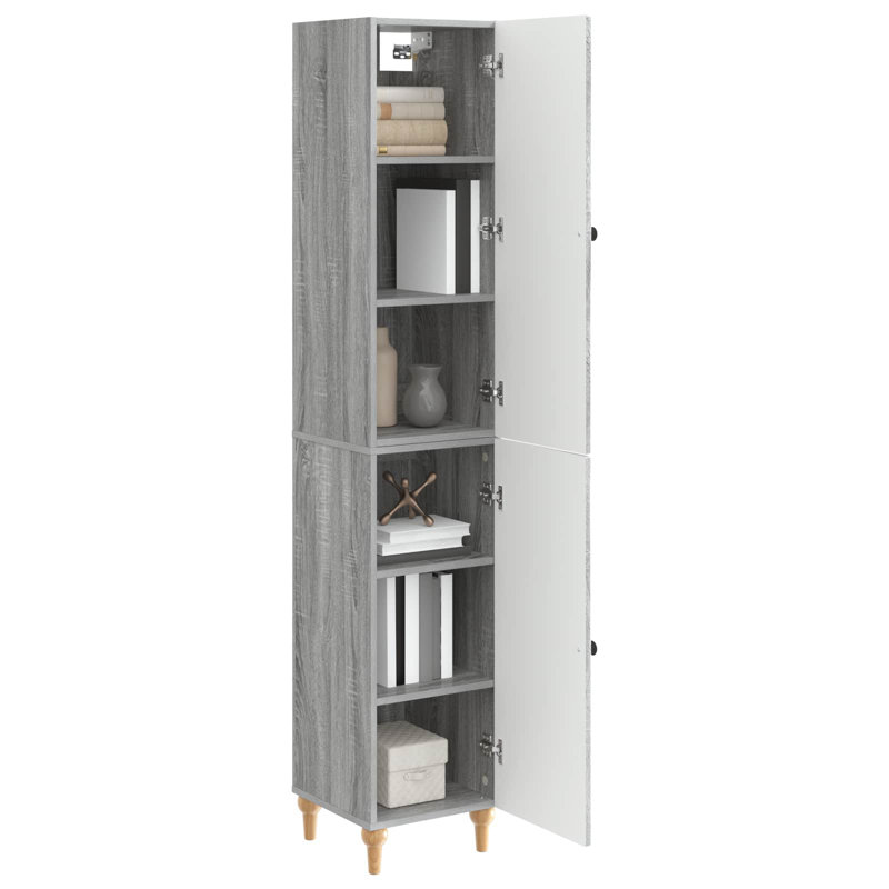 Storage Cabinet, Grey Sonoma