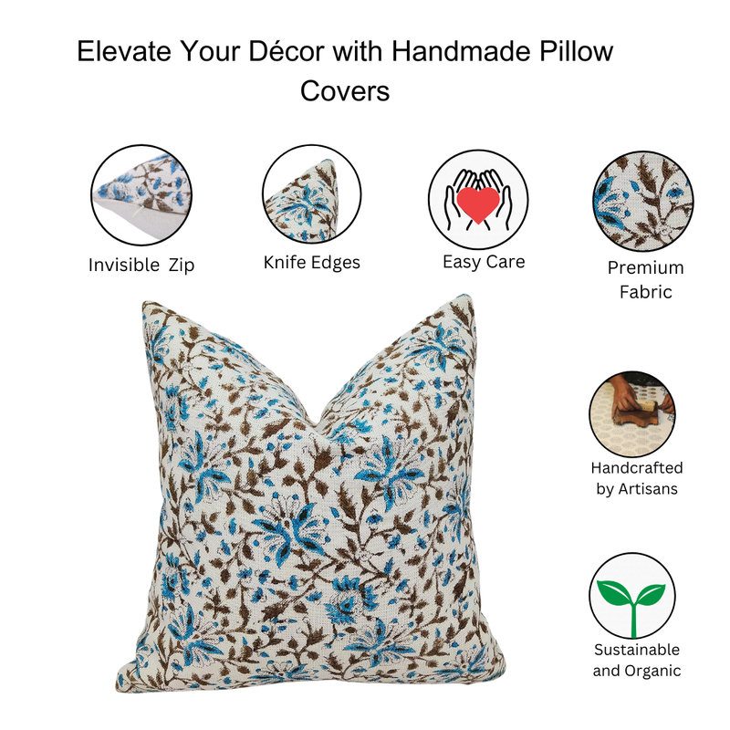Linen Square Indoor/Outdoor Pillow Cover, 18" x 18"