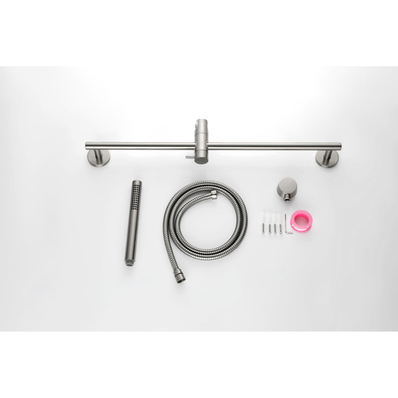Handheld Shower With 28 - Inch Slide Bar And 59 Hose, Adjustable Height Feature, Robust Stainless Steel Material, Comfort Spray Modes Build, Various For Relaxation