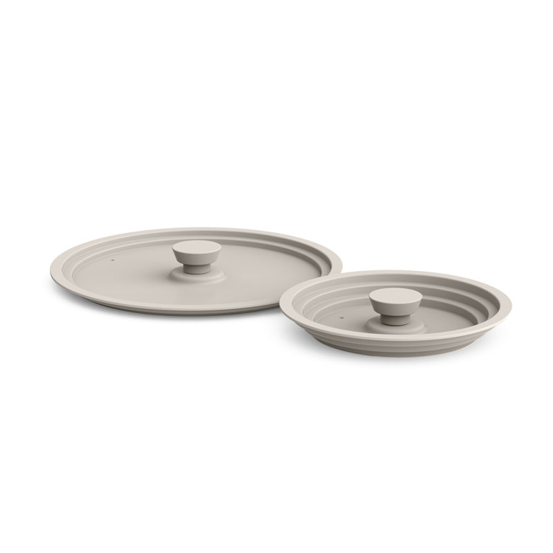 Bella 9 Piece Store More Cookware Set, Oatmilk