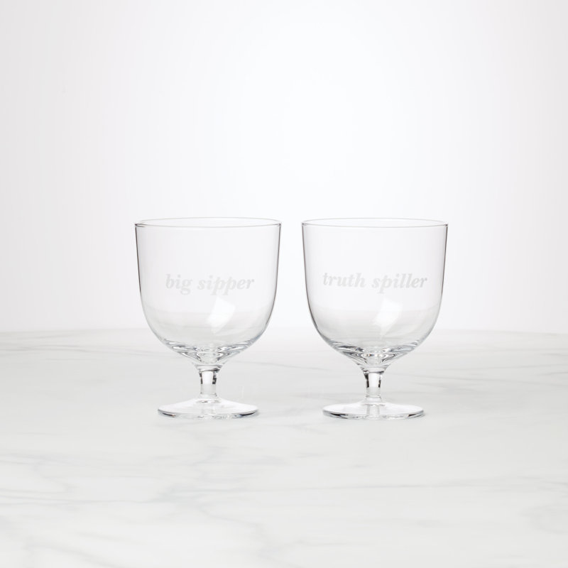 Truth Spiller & Big Sipper Short Glasses, Set of 2