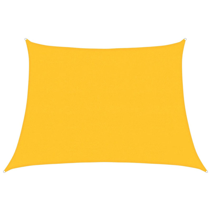 Dakota Fields Plastic Cover Retractable Freestanding Awning, Yellow, 400cm W x 200cm D