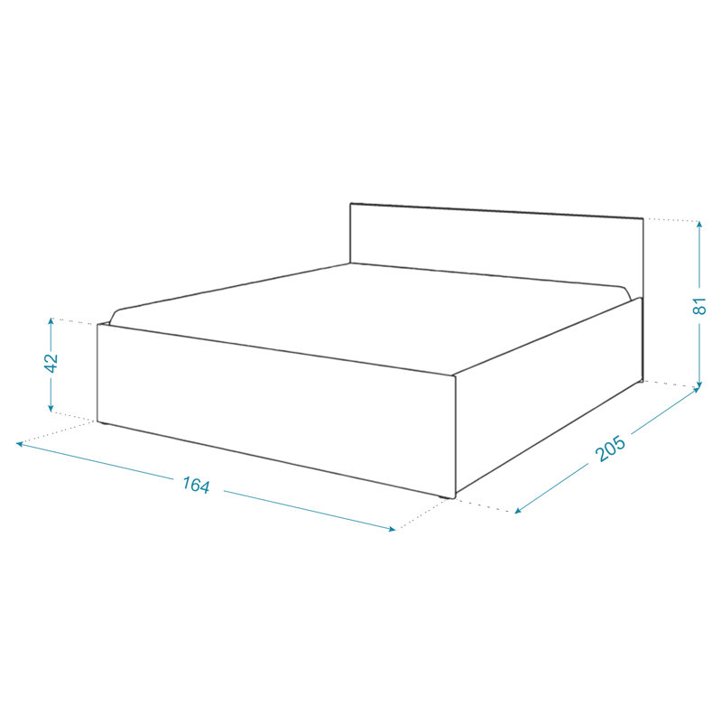 Grandview Ottoman Storage Bed, Oak, European King (160 x 200cm)