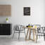 «Perfectly Steeped Tea Chalkboard», art mural encadré sur toile flottante par lettré et doublé kwp-1056-391804079-391804074