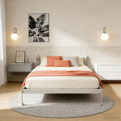 Multifunctional Metal Beds With Integrated Desk For Modern Home