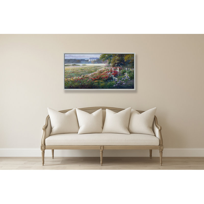 Field Of Stillness Print, Silver, 38" H x 74" W