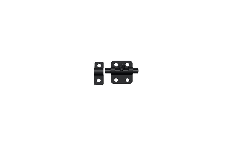 Barrel Brass Latch/Catch/Bolt, Painted Black
