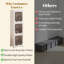 Foldable Vertical Plastic Bathroom Storage Cabinet With Wheels Freestanding Slim Organizer Bins For Small Bathrooms, Laundry, Dorms, And Apartments