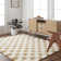 Geatches Geometric Machine Woven Polypropylene Area Rug in Mustard