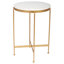 Round Powell Gold Side Table