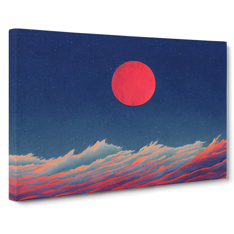 Moon Vol.3 - Wrapped Canvas, 35cm H x 50cm W x 3cm D