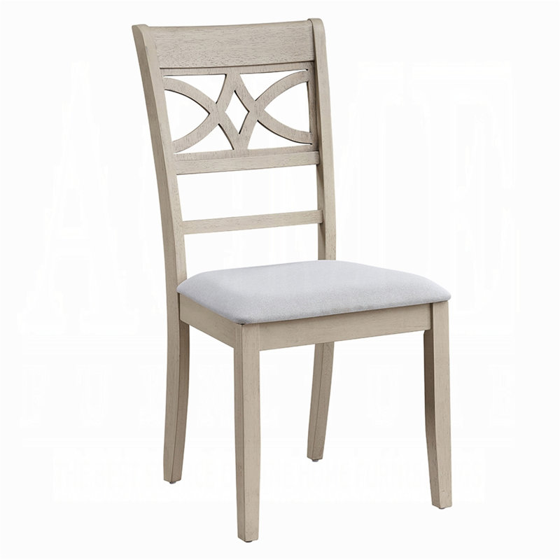 Ensemble de 2 chaises de salle à manger à finition antique