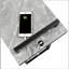 Table en C bronze industriel avec port de charge USB-317048273
