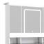 Damhan White Dressing Table with Mirror & Hidden Storage