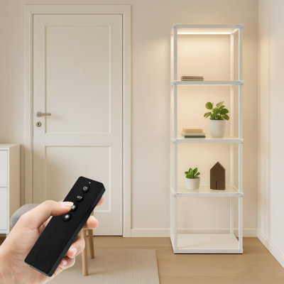 Lampe sur pied colonne 65 "avec télécommande. Contrôle complet de la luminosité et changement de couleur