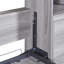 Lit double gris avec espaces de rangement et tiroirs utiles - Conception de construction fiable