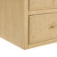 Meuble-lavabo mural double en chêne scandinave Isola