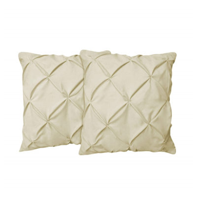 400TC Cotton Pintuck Sateen Solid Euro Sham
