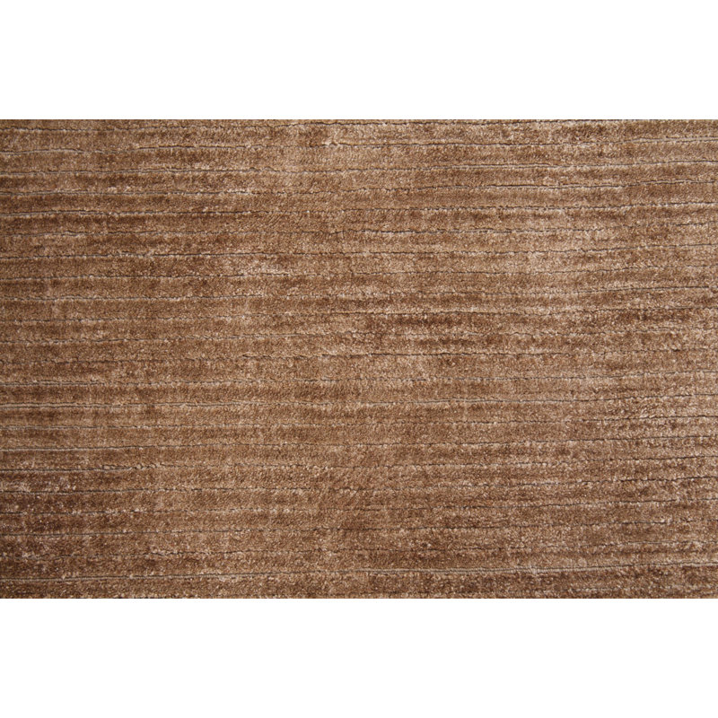 Tapis brun tissé à la main Juba, Rectangle de 10 pi x 14 pi