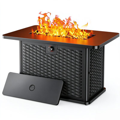 Round Natural Gas Outdoor Fireplace