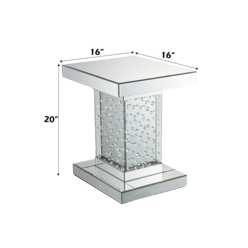 Table de bout en miroir Nysa Glam