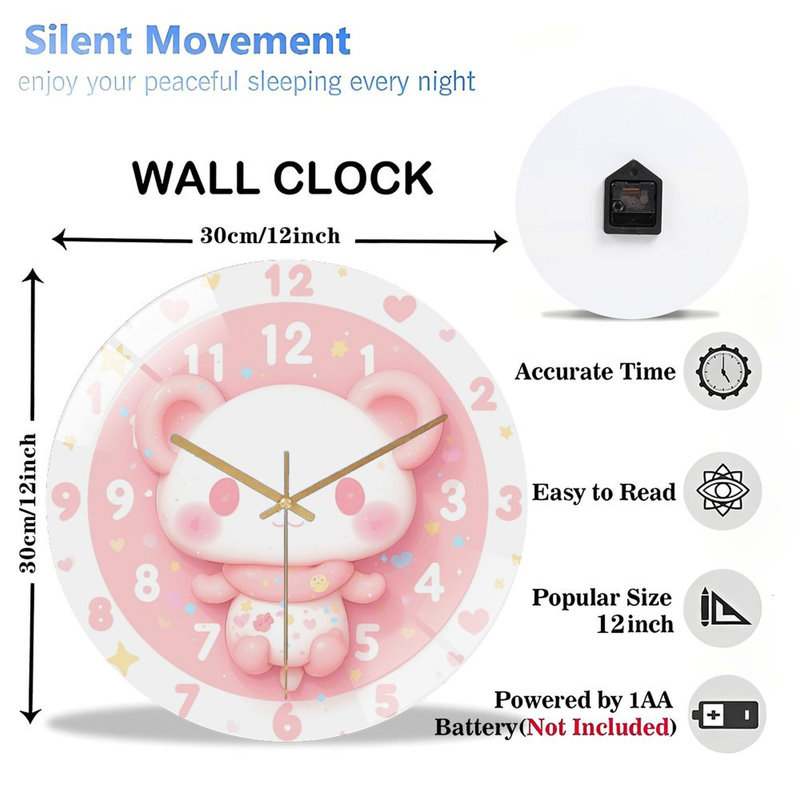 Horloge murale 12 po