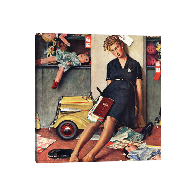 «Santa's Helper», reproduction d'art sur toile tendue