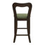 Ensemble de 2 tabourets de comptoir sans accoudoirs (brun foncé + vert)-2085322845-2085322847