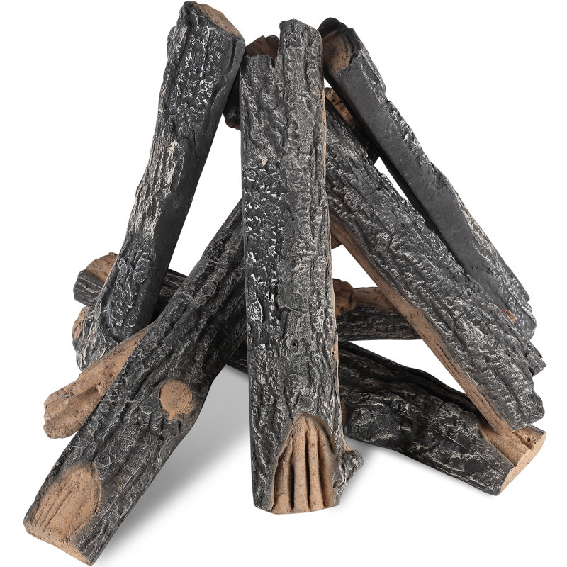 Bûches décoratives en bois