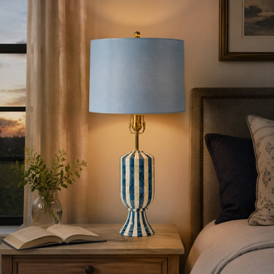  Base de lampe bleue fabriquée à la main Eterna