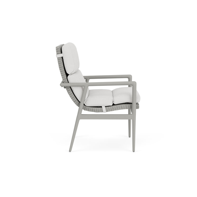 Outdoor Dining Armchair, Platinum