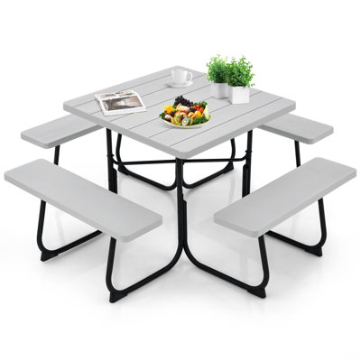 Brianica 4 - Person Patio Dining Set Square Table