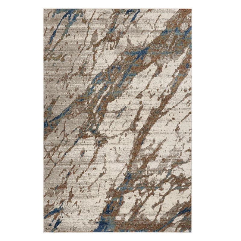 Abstract Multi Area Rug, Rectangle 5'2" x 7'2"
