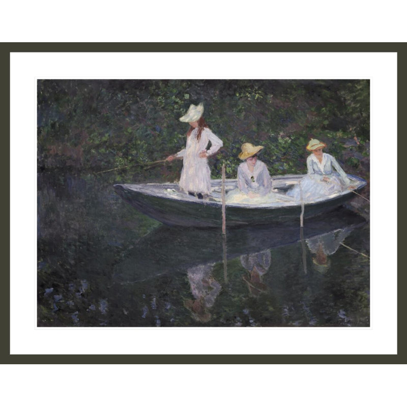 En Norvegienne ou la Barque à Giverny, Les filles de Mme Hoschede, H 32,82 po x l 41,5 po