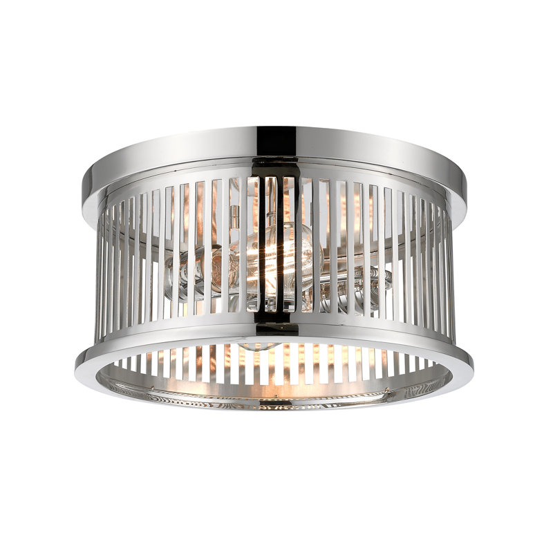 Beddingfield Flush Mount, Polished Nickel
