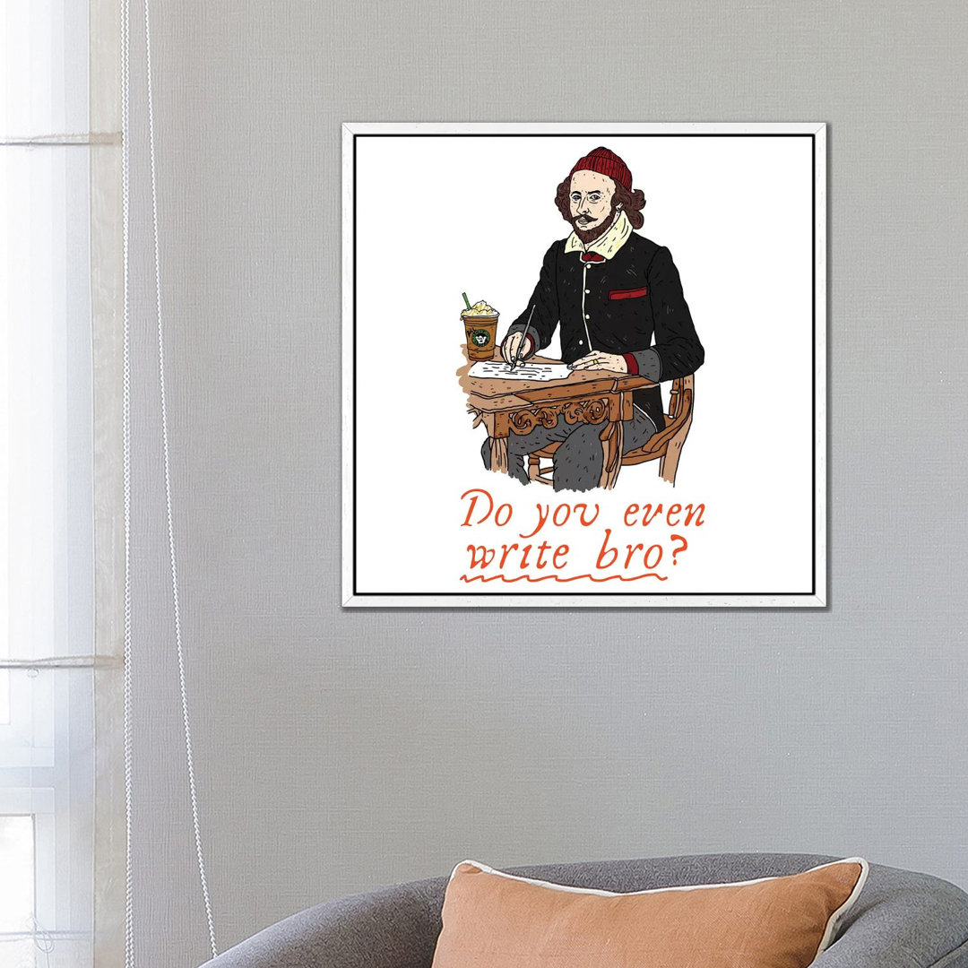 Shakespeare von Nick Cocozza - Floater Frame Gallery-Wrapped Canvas Giclée on Canvas