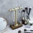 Industrial Pipe Adjustable T-Bar Jewelry Stand