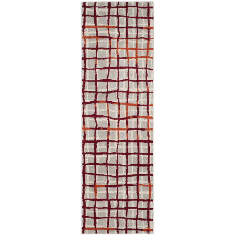 Tapis abstrait Seto Performance, Tapis de couloir 2 pi 3 po x 7 pi
