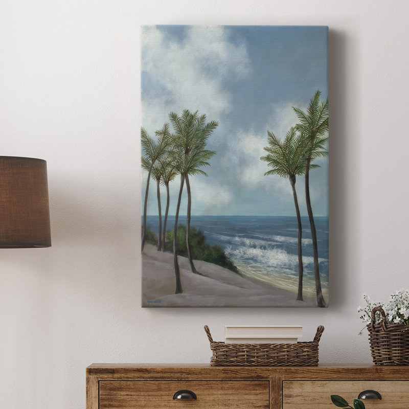 Coastal Palm Tree I - galerie sur mesure, H 12 po x l 8 po