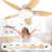 Damekia 42" 5 - Blade Dimmable LED Reversible Ceiling Fan With Light And Remote Control-478177353