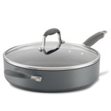 Anolon Advanced Home Hard Anodized Nonstick Sauté Pan with Helper Handle and Lid, 5 Quart