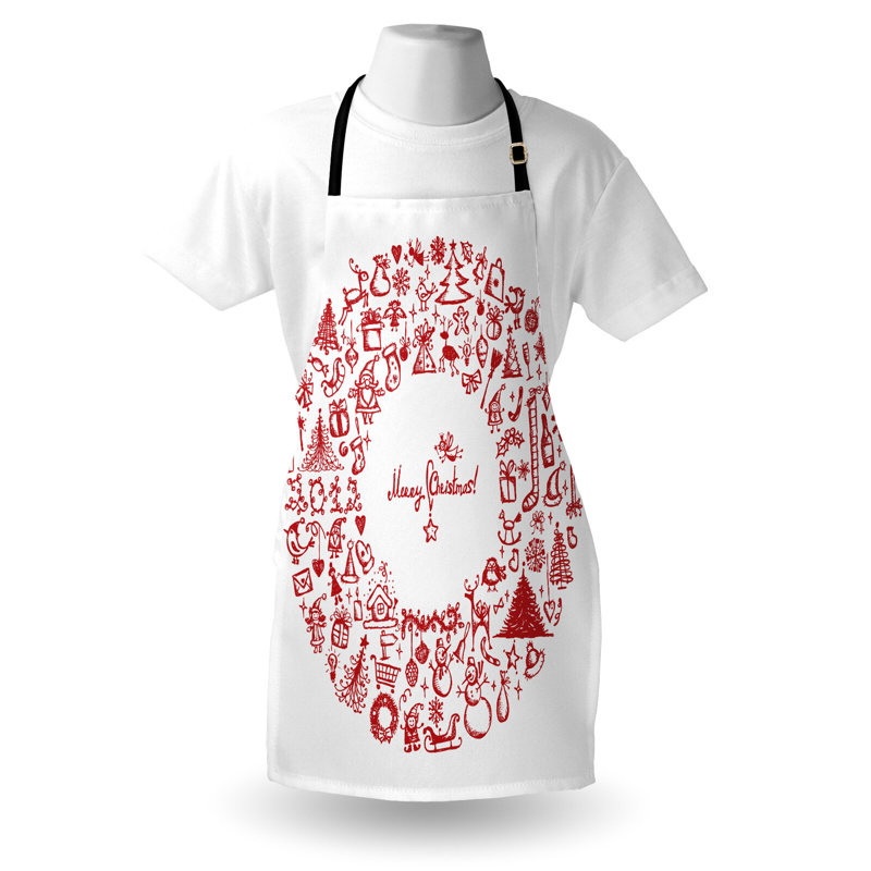 Christmas No Pattern Bib Apron