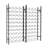 Evanjelina 100 - Bottle Wine Bottle Rack in Black